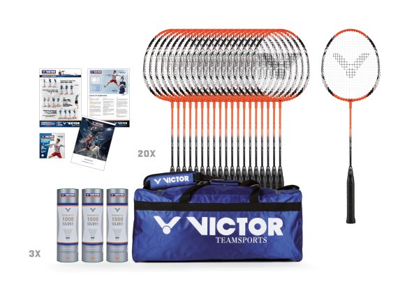 Victor Badminton Schulsport Maxi-Set II, 42-teilig