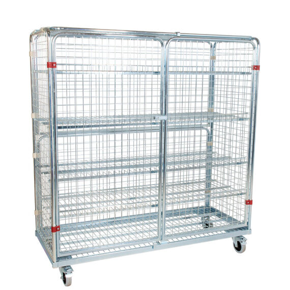 Geräte-Transportwagen aus verzinktem Stahl, 150x62...