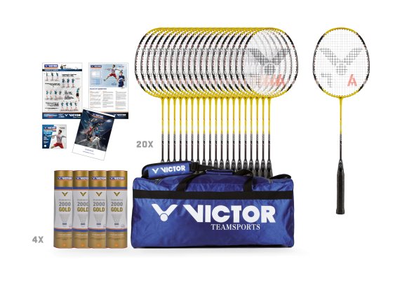 Victor Badminton Schulsport Maxi-Set, 48-teilig