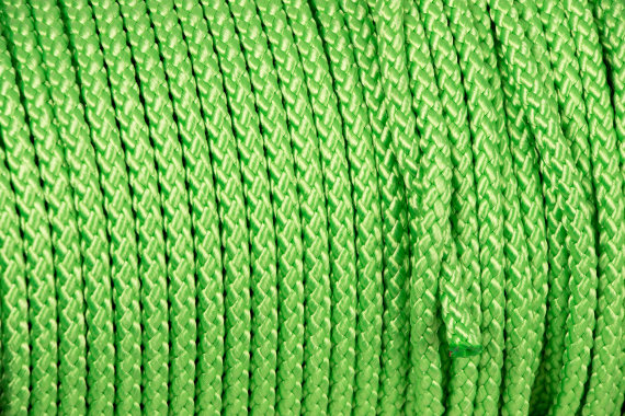 Springseilrolle 100 m, Ø 9 mm, aus Polypropylen, leuchtgrün