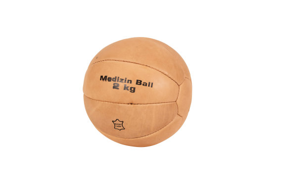Medizinball aus Leder, Schule, 1 kg, Ø ca. 16 cm