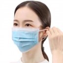Atemschutz-Maske für Mund und Nase, 3-lagig aus Vliesgewebe, TÜV zertifiziert, 50 Stück in Spenderbox