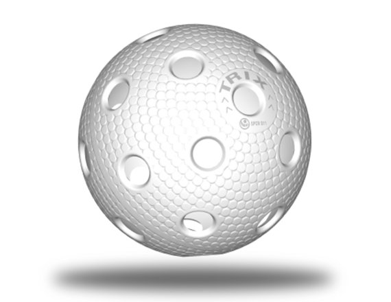 TRIX Floorball-Wettspielball IFF, LongLife, weiß