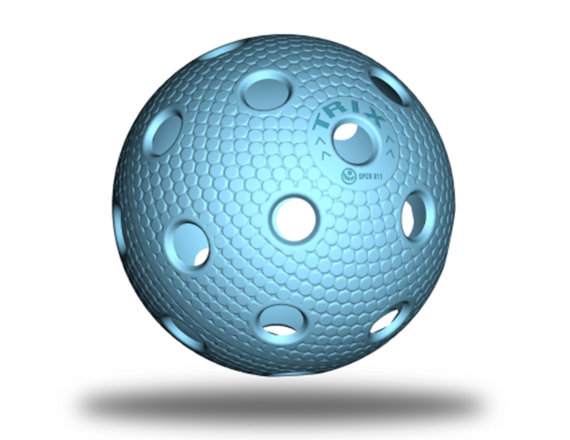 TRIX Floorball-Wettspielball IFF, LongLife, azurblau