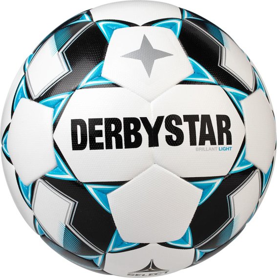 Derbystar Fußball (Jugendball) Brillant Light DB, weiss blau schwarz