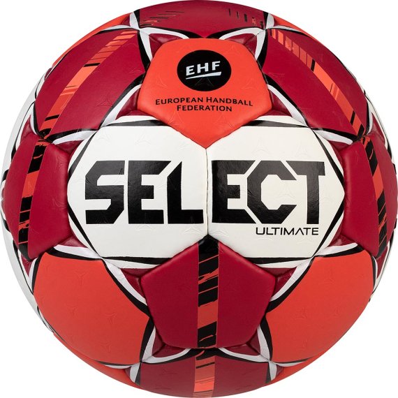 SELECT Handball (Spielball) Ultimate, rot orange weiss