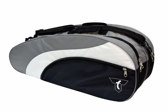 Talbot Torro Badminton-Tasche Racketbag, schwarz-silber