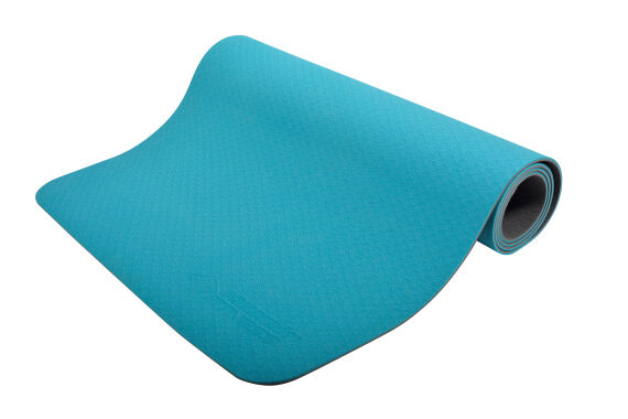 Yogamatte 183 x 61 x 0,4 cm BICOLOR - Petrol/Anthrazit