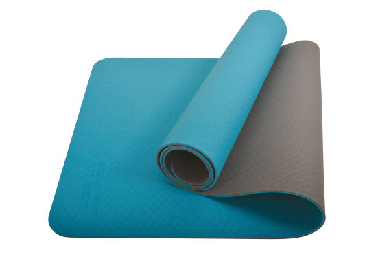 Yogamatte 183 x 61 x 0,4 cm BICOLOR - Petrol/Anthrazit