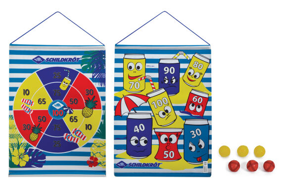 Schildkröt Roll Up Dart-Set mit beidseitiger...