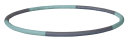 Fitness Hula-Hoop Power Ring Ø 100 cm, grey-skyblue, 1,2 kg
