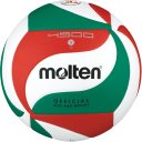 Molten Volleyball (Wettspielball) V5M4500-DE, DVV 2, weiß/grün/rot, Größe 5