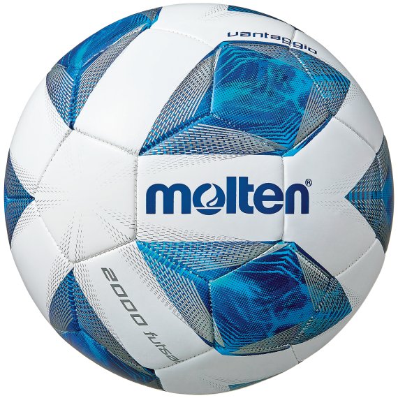 Molten Fußball (Futsalball) F9A2000, weiß/blau/silber, Größe Futsal