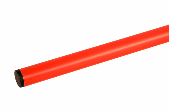 Kunststoffstange / Turnstab / Gymnastikstab aus splitterfreiem Kunststoff, 100 cm, rot