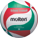 Molten Volleyball "SchoolTraineR" V5M-ST, Weiß/Grün/Rot, Größe 5