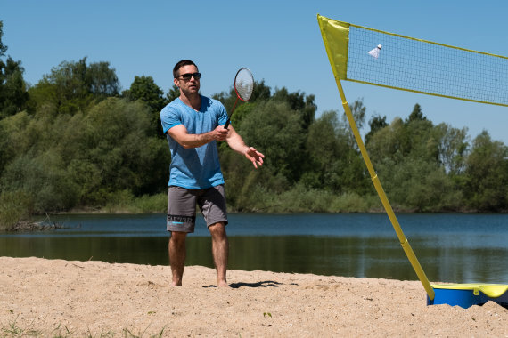Schildkröt Badminton Set "Compact" (Netz, 2 Schläger und Bälle)