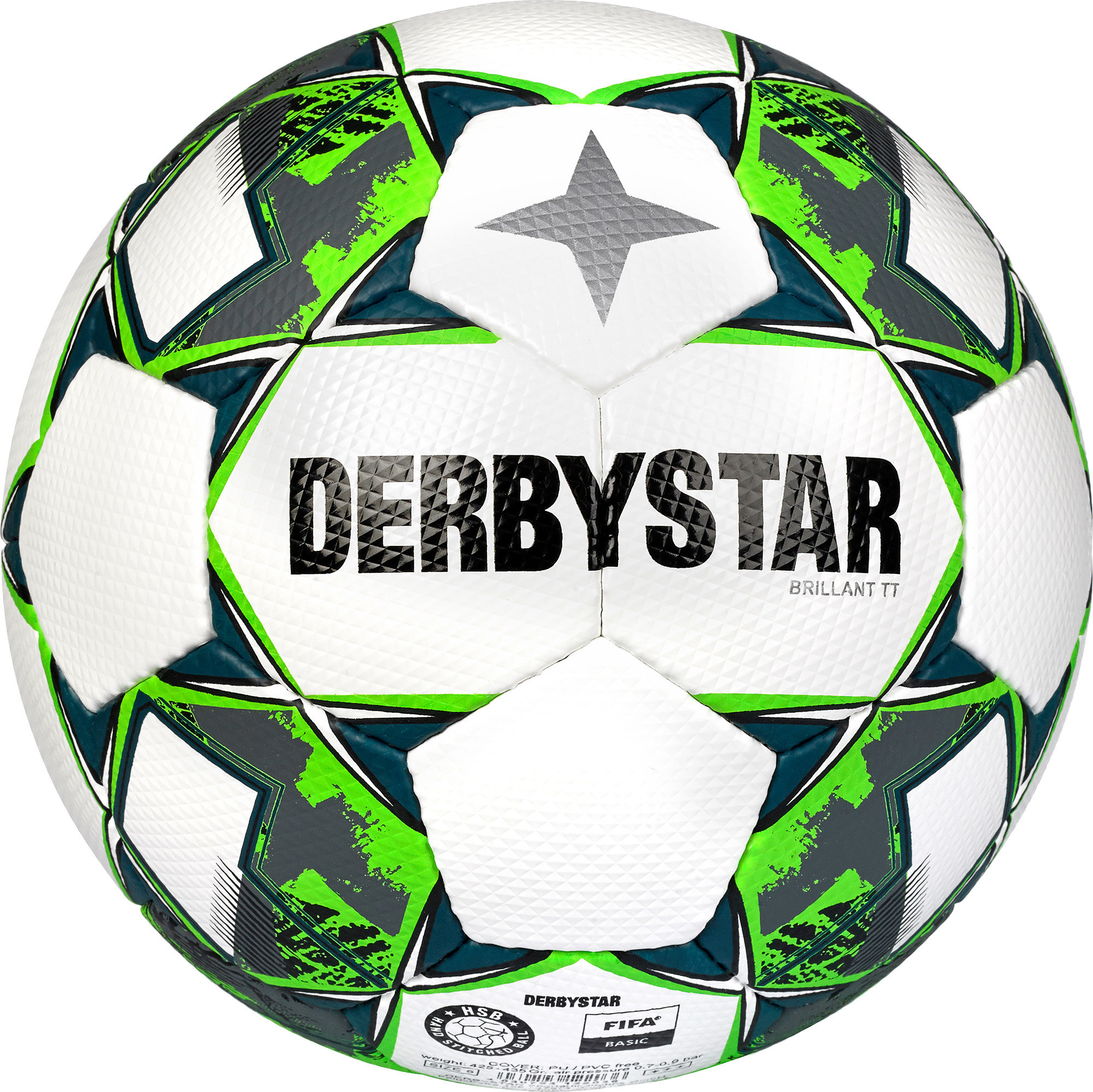 Derbystar Fußball Basic Pro Light Futsal Ball Trainingsball gelb blau Gr 4 