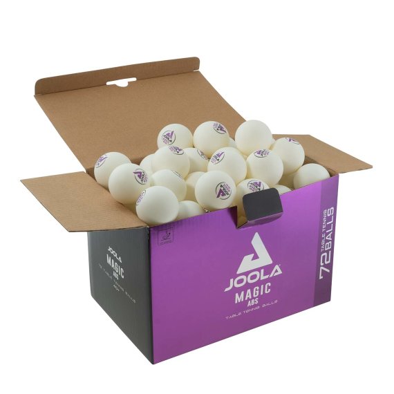 Joola Tischtennisbälle MAGIC ABS 40+ (72 Stück) weiß
