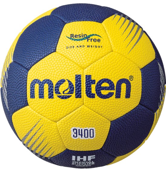Molten Handball Top Trainingsball H3F3400-YN, gelb/blau