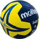 Molten Handball Top Trainingsball H3X3400-NB, blau/gelb/blau