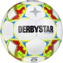 Derbystar Fußball (Futsalball) Futsal Apus Light v23, weiss gelb rot, Gr. 4