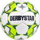 Derbystar Fußball (Futsalball) Futsal Stratos TT v23, weiss gelb blau, Gr. 4