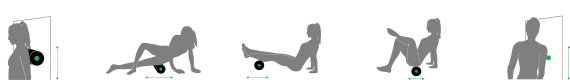 Schildkröt Fitness Faszien Massage Rolle mit entnehmbarem Kern, schwarz-grün