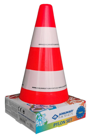 Schildkröt Funsport Pylonen (Set 4 Stück), orange-weiß
