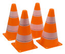 Schildkröt Funsport Pylonen (Set 4 Stück), orange-weiß