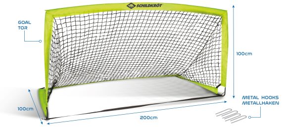 Schildkröt Funsport Tragbares Fußballtor XL (1Tor mit Netz)