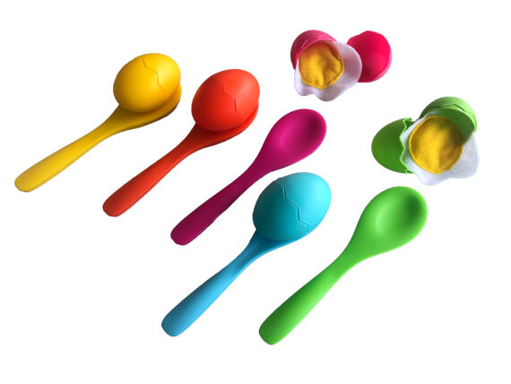Schildkröt Funsport Egg & Spoon Race Set , im 4C Karton, (Set für 5 Spieler)