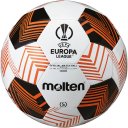 Molten Fußball F5U1000-34, Trainings-/Promotionball, offizieller Replika Ball UEFA Europa League Saison 2023/24, weiß/orange, Größe 5