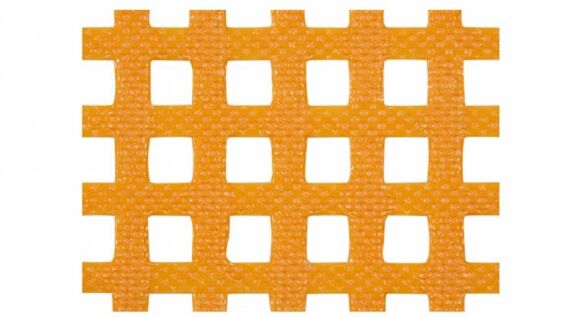 Eurotramp Sprungtuch, 366x183 cm aus Gittergewebe für Bodentrampolin "Master" Outdoor, orange, Einhängestifte