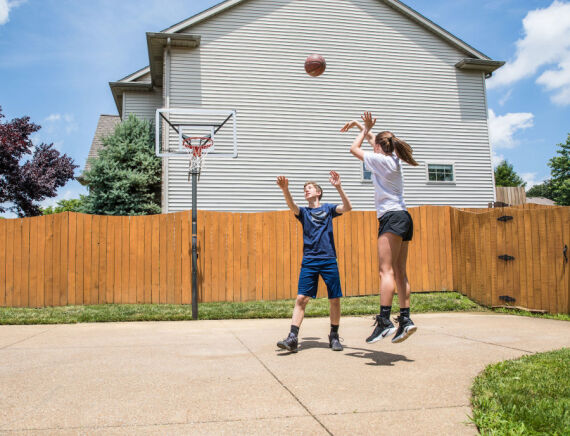 GOALIATH Basketballanlage GoTek 54 , In Ground