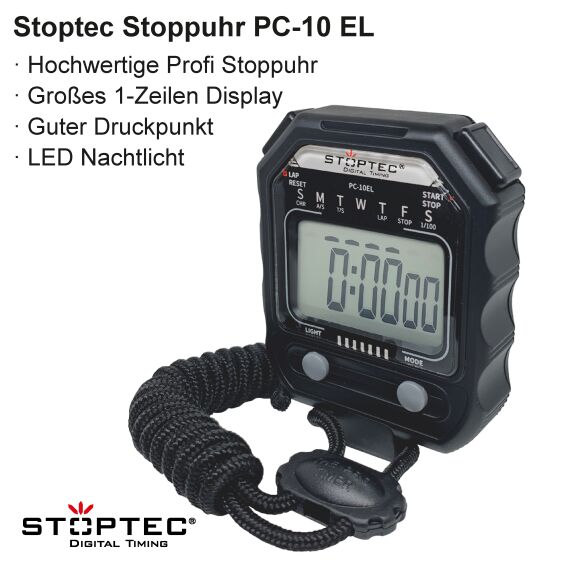 STOPTEC® Stoppuhr PC-10 EL