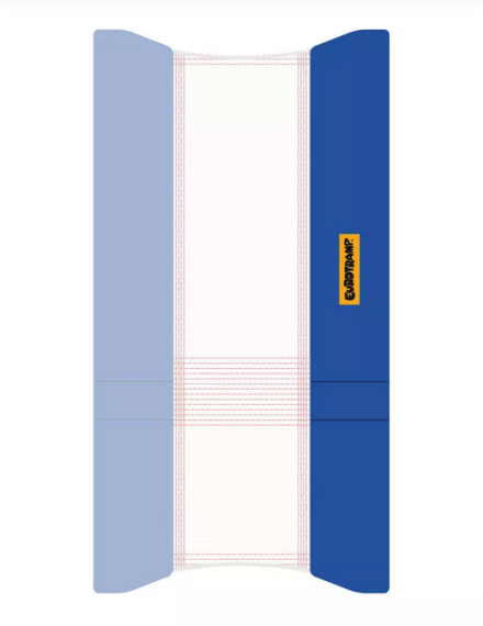 Eurotramp Rahmenpolster Doppel-Minitramp, 32mm, blau, mit...