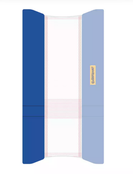 Eurotramp Rahmenpolster Doppel-Minitramp, 32mm, blau, mit...