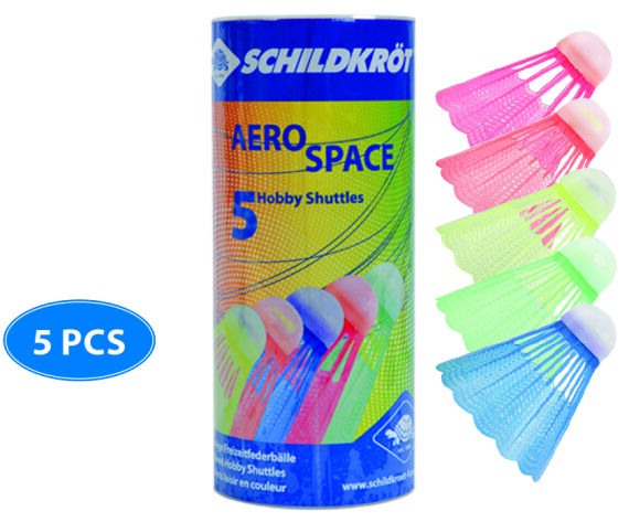 Schildkröt 5 robuste Badmintonbälle Aero Space