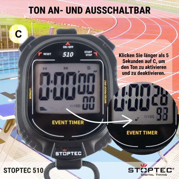 STOPTEC® Stoppuhr 510