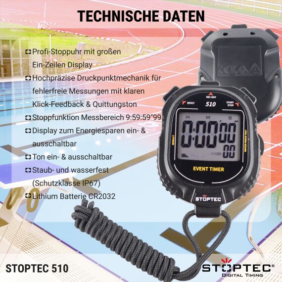 STOPTEC® Stoppuhr 510
