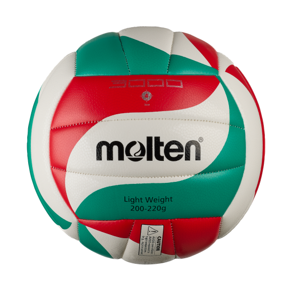 Molten Volleyball V4M3000-L, weiß/grün/rot,...