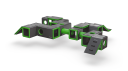AirTrack Factory, AirMove n Groove, Set 4 (bis zu 28 Kinder), schwarz-grün